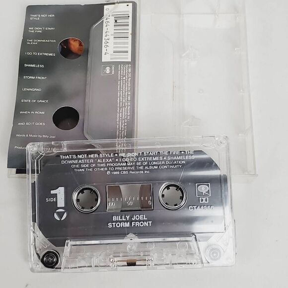 Storm Front by Billy Joel [Cassette Tape] 1989, CBS - Picture 4 of 5